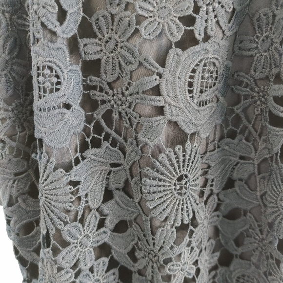 Lulus Navy Lace Cocktail Dress Small NWT Sleeveless Floral Mini - Picture 8 of 13